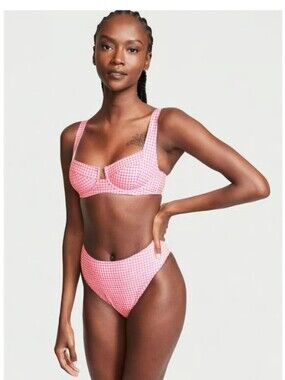 Victoria's Secret Pink Gingham Underwire Bikini